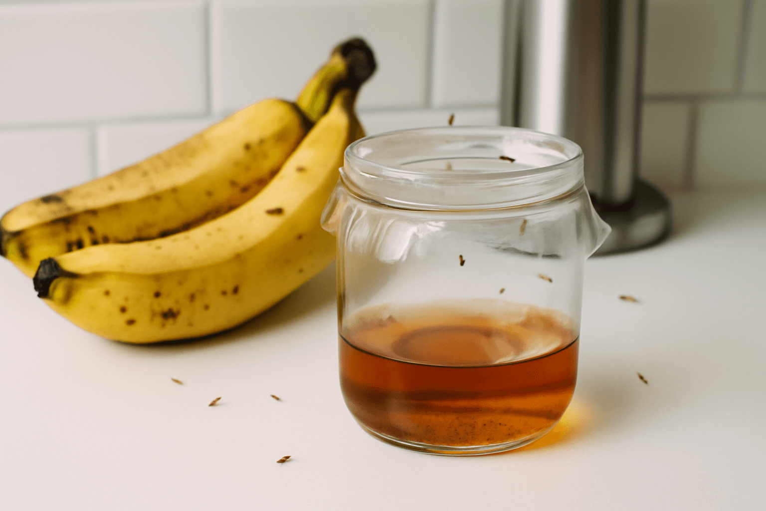 Photo inspiration: Vinegar Based Fruit Fly Trap Reference: How To Make A DIY Fly Trap With Vinegar That