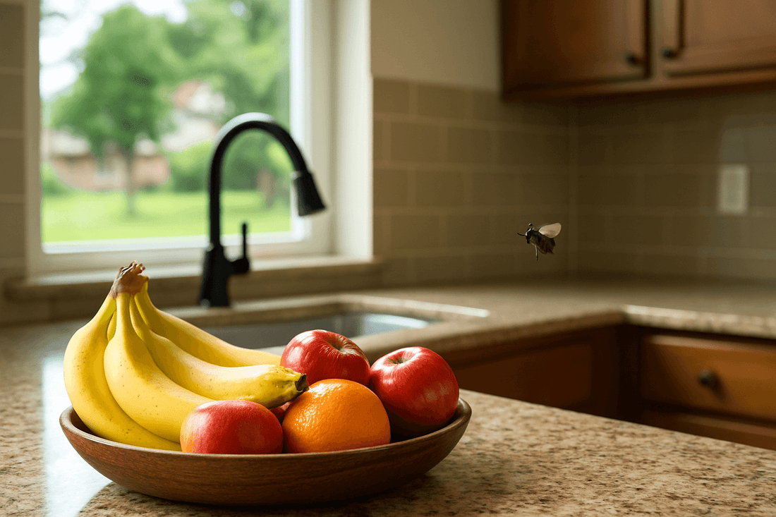 fresh fruit in kitchen and no flies