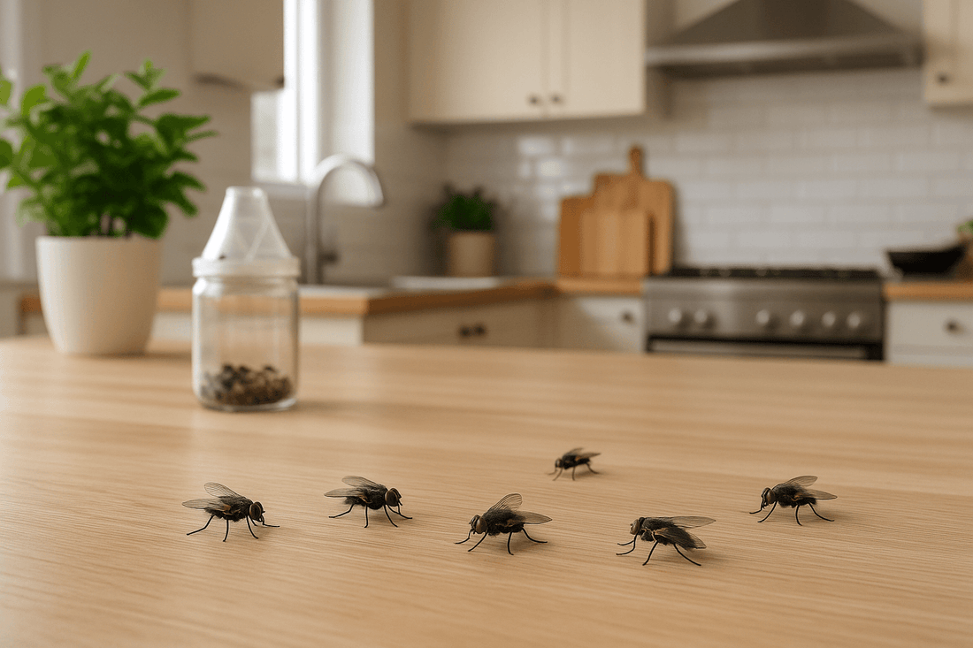 many flies in the kitchen