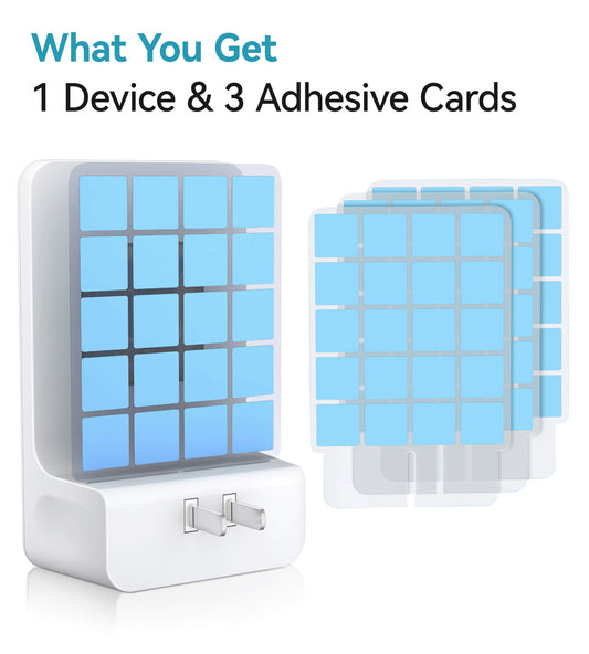 Double-Sided Indoor Flying Insect Trap - Plug-in Bug Catcher for Flies, Mosquitoes, Moths & More