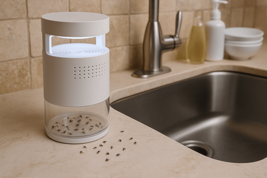 Drain Fly Trap in bathroom