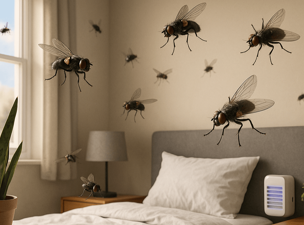 Flies in the bedroom