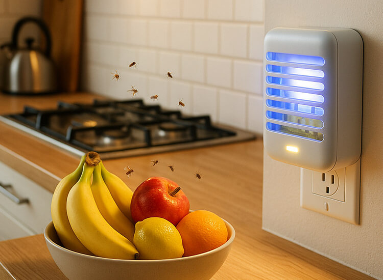 Flies trap in the kitche