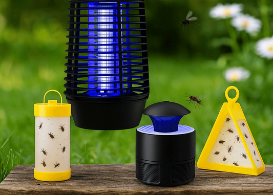 Outdoor flying bug trap