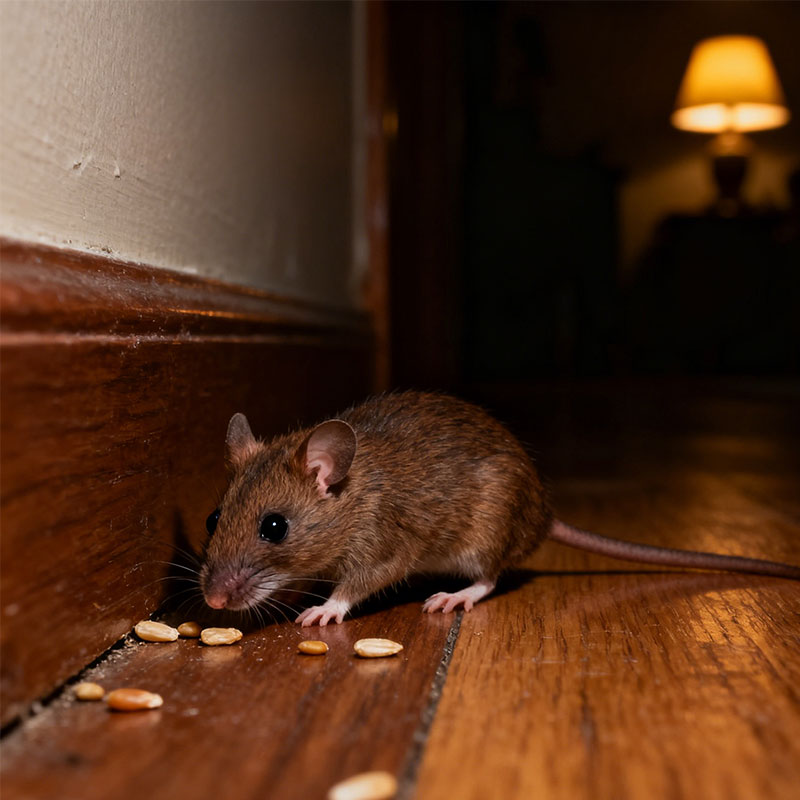 Can Mice See Traps in the Dark?