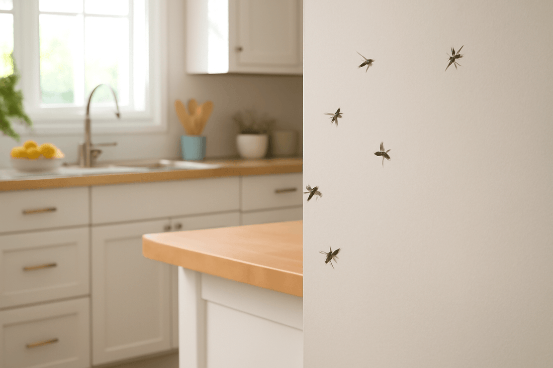 clean home with flying bugs