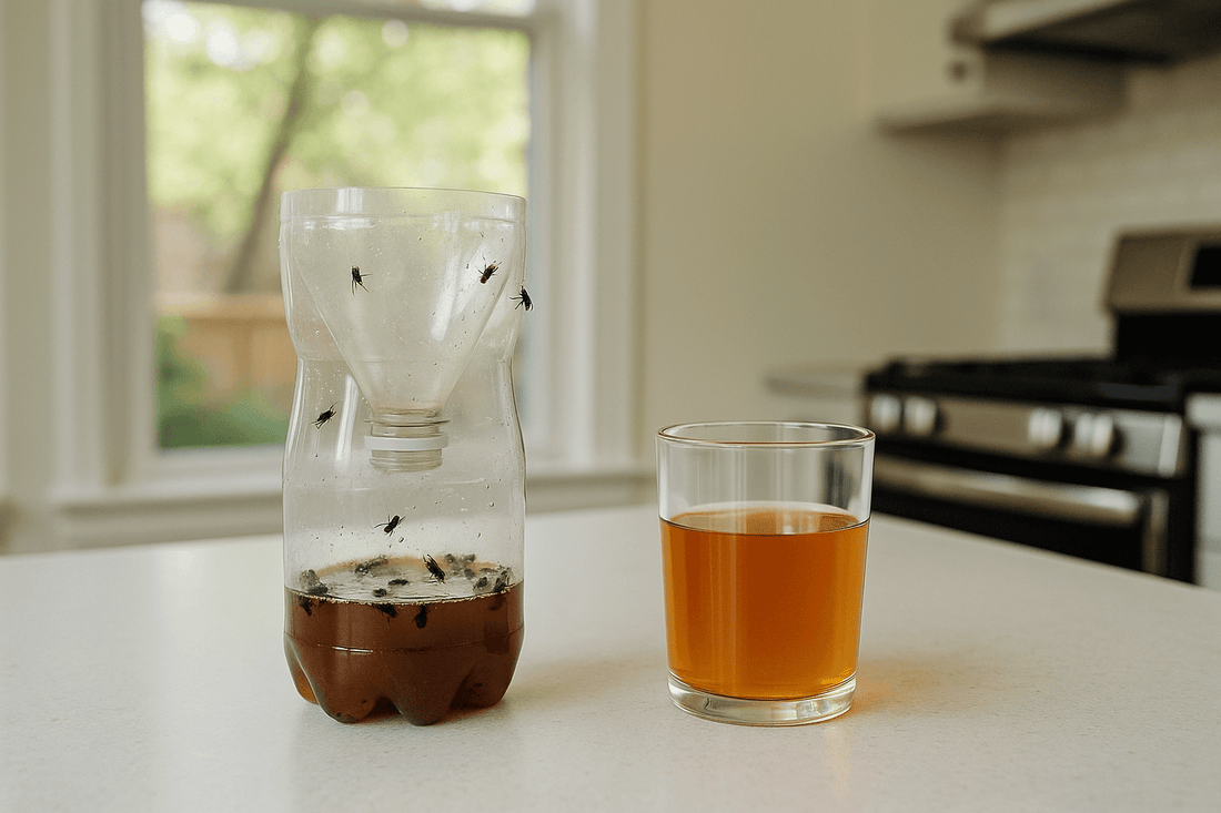 home made fly trap catches flies