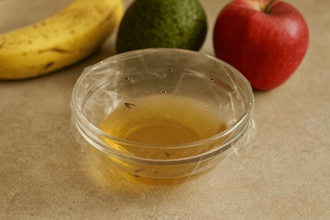 home made fly trap for fruit flies
