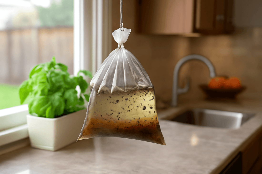 homemade fly trap bag at home