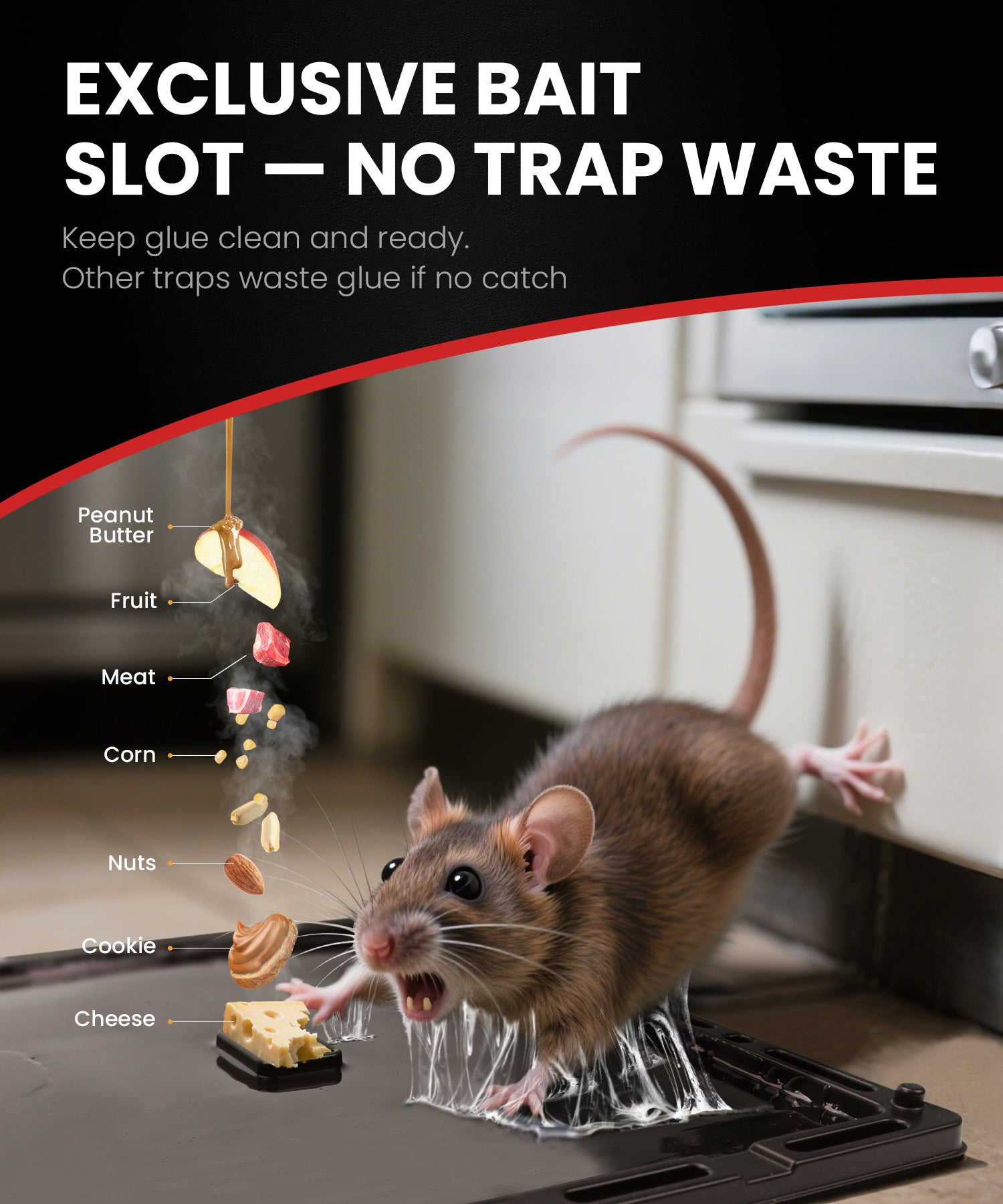 WowCatch Super Strong Mouse Glue Traps - Effective Rodent Control