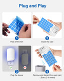 Flying Insect Trap: Plug-in Fly Trap for Fruit Flies, Gnats, Moths & House Flies - Silent UV Light Indoor Bug Catcher for Home, Kitchen & Pet Area, Chemical-Free & Non-Toxic Safe for Kids & Pets, Includes 5 Refillable Sticky Glue Boards, Easy to Use